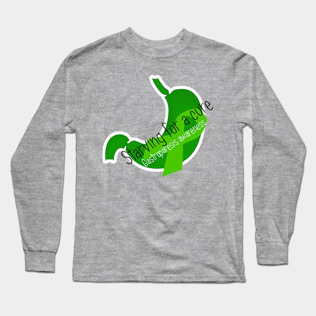 Starving for a Cure - Gastroparesis Awareness Long Sleeve T-Shirt by ActivistApparel_